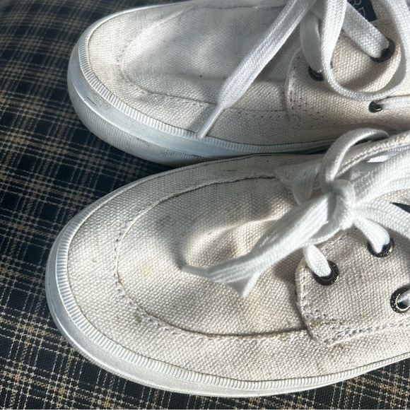 Sperry Casual White Canvas Sneakers - Picture 3 of 4